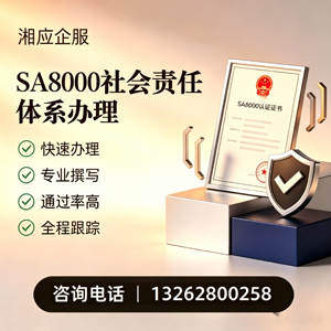 临沂SA8000社会责任体系认证服务